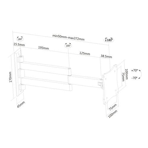Neomounts FPMA-W830 Silver TV-fäste