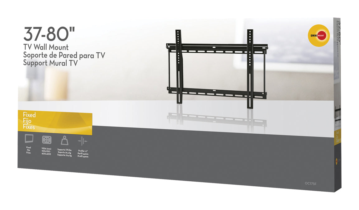 Enkel TV-väggfäste 37 - 80"