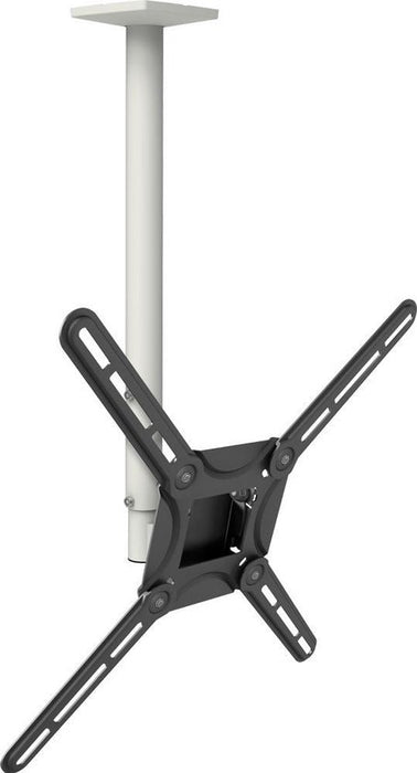 Barkan Mounts vit takfäste 27 - 65 tum |Högsta justerbara |Roterbar och tiltbar |VESA 400x400 |Universell