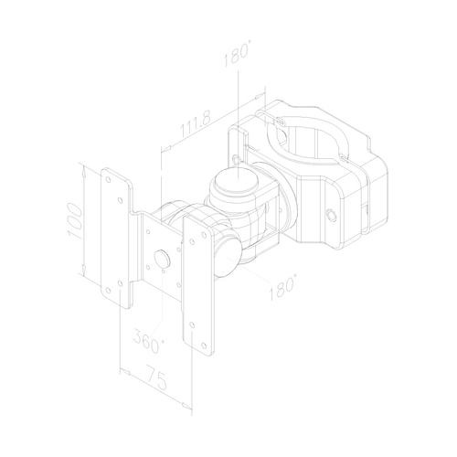 Neomounts FPMA-WP200 LCD/LED/TFT TV-fäste för pelarmontage