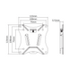 Wolff Mount TVB-12 – Afneembare TV-muurbeugel voor schermen tot 27 inch 100x100
