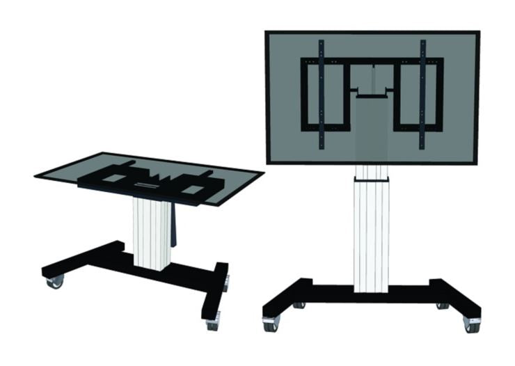 Neomounts Elektrisk golvstativ för TV PLASMA-M2500T silver