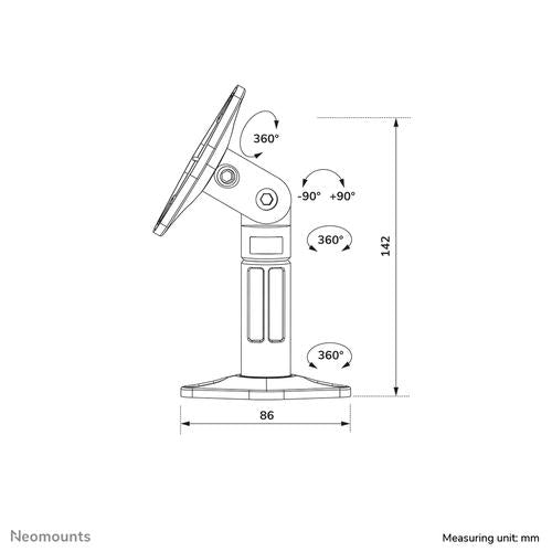 Neomounts SPEAKER-W100 svart högtalarvägg- och takfäste