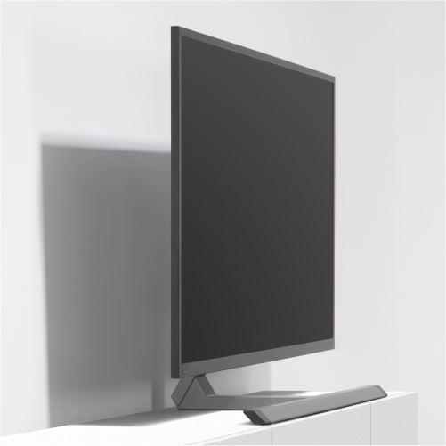 Wolff Mount Universell Aluminium TV-fot | Vridbar och tiltningsbar | upp till 75 tum | Färg: Antracit | VESA 600x400 | Snygg design