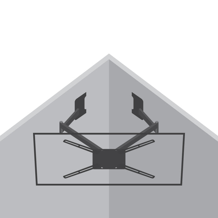 Barkan Mounts enormt TV-fäste |1 meter från väggen|13-80 tum