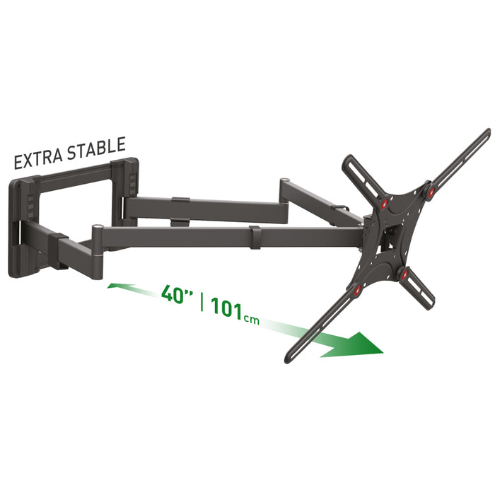 Barkan Mounts enormt TV-fäste |1 meter från väggen|13-80 tum