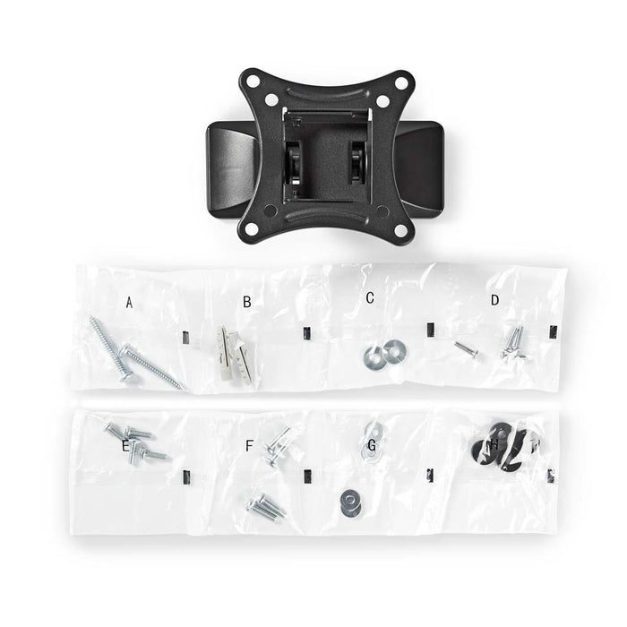 Full-motion TV-väggfäste | 13 - 27 tum | Max. 15 kg | 1 gångjärnspunkt  