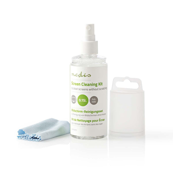 Skärm rengöringsset Nedis 150ml