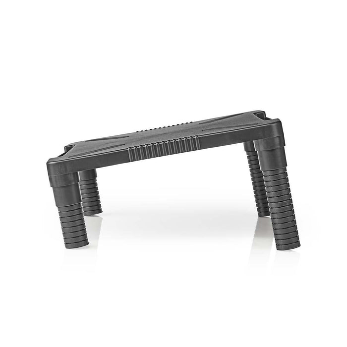 Ergonomisk bildskärmsställ | justerbar upp till 18 cm | svart