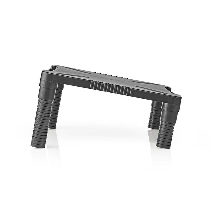 Ergonomisk bildskärmsställ | justerbar upp till 18 cm | svart