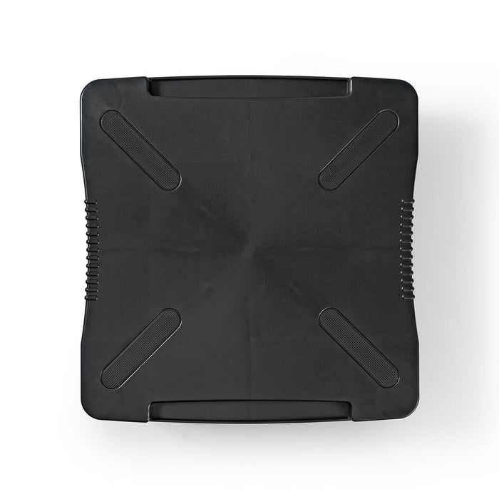 Ergonomisk bildskärmsställ | justerbar upp till 18 cm | svart