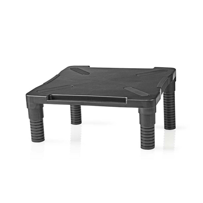 Ergonomisk bildskärmsställ | justerbar upp till 18 cm | svart