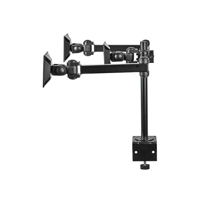 Ergonomisk monitorarm | Tre monitorarmar | Vrid- och tiltningsbar | Svart