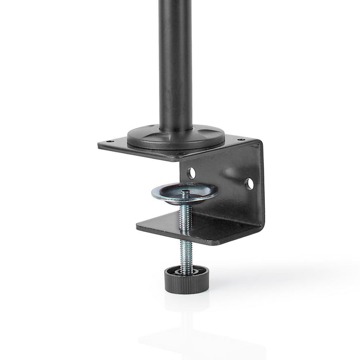 Ergonomisk monitorarm | Tre monitorarmar | Vrid- och tiltningsbar | Svart