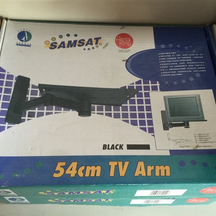 Roterbar väggfäste för bildrörs-TV