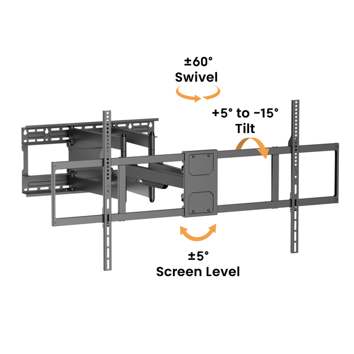 Wolff Mount TVB-144 – Heavy-duty TV-beugel tot 140 inch