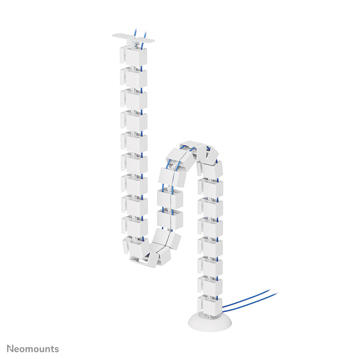 Neomounts ADS06-130WH Kabelgeleider met schroefbevestiging – wit – productaanzicht bij TVBeugels.nl