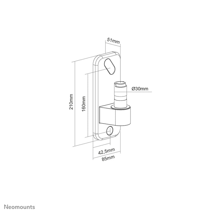 Neomounts AWL75-450WH väggadapter för DS70-450WH1 och DS75-450WH2 - Vit