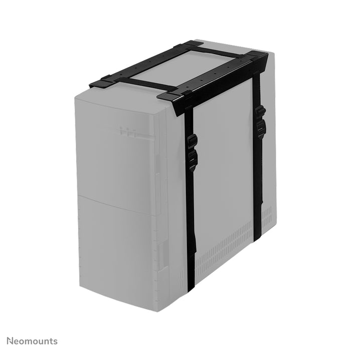Neomounts CPU-D025 svart är ett fäste som gör att du kan montera en PC eller thin client vid skrivbordet.