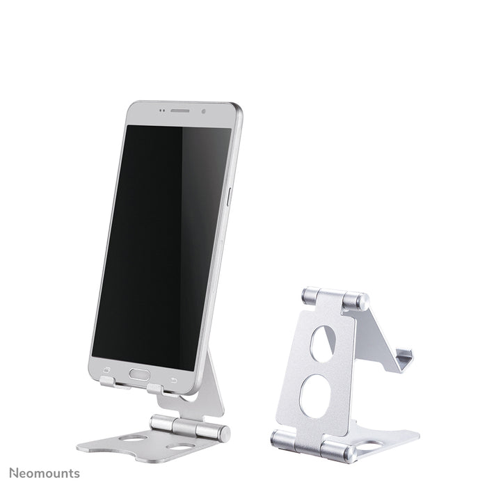 Neomounts universellt hopfällbart telefonstöd - Silver