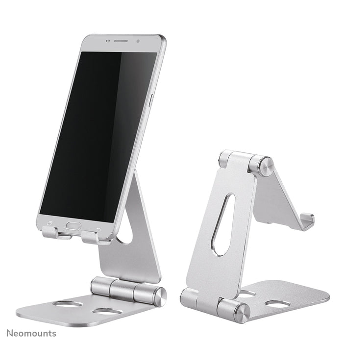 Neomounts universellt hopfällbart telefonstöd - Silver