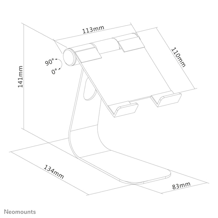 Neomounts universellt tablethållare - Silver