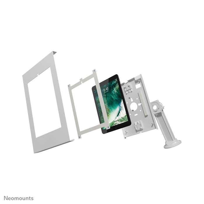 Neomounts DS15-640WH1 roterbar bordsskiva tablethållare för 9,7-11 tum surfplattor - Vit