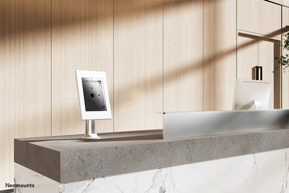 Neomounts DS15-640WH1 roterbar bordsskiva tablethållare för 9,7-11 tum surfplattor - Vit