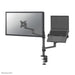 Neomounts DS20-425BL2 Monitorarm met laptophouder 17-27" - ruimtebesparend – productaanzicht