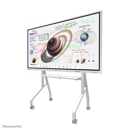 Neomounts mobilt golvstativ FL50-525WH1 | Passar 55-86" skärmar | Vitt