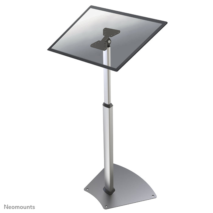 Neomounts FPMA-D1550SILVER är ett möbelstativ för LCD/LED/Plasma-skärmar upp till 32 tum (81 cm), höjdjusterbart - silver