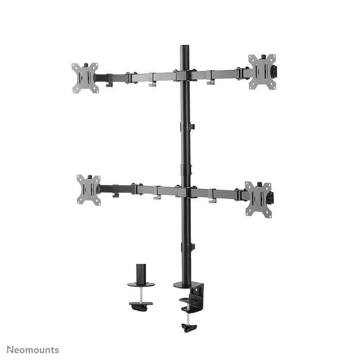Neomounts FPMA-D550D4 svart full motion skrivbordsfäste för 13-32 tums skärmar - Svart