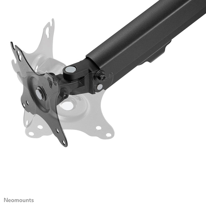 Neomounts FPMA-D650 svart är ett full motion skrivbordsfäste för skärmar upp till 27 tum (69 cm).