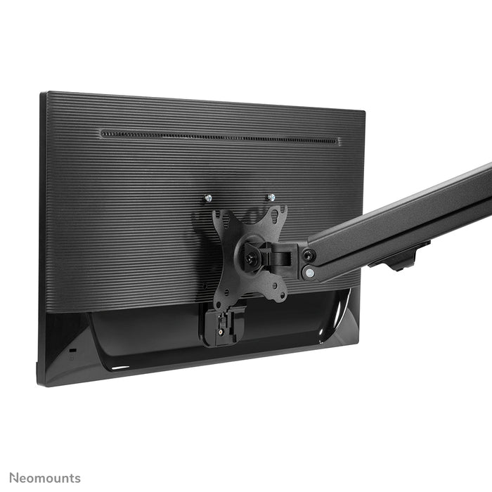 Neomounts FPMA-D650 svart är ett full motion skrivbordsfäste för skärmar upp till 27 tum (69 cm).