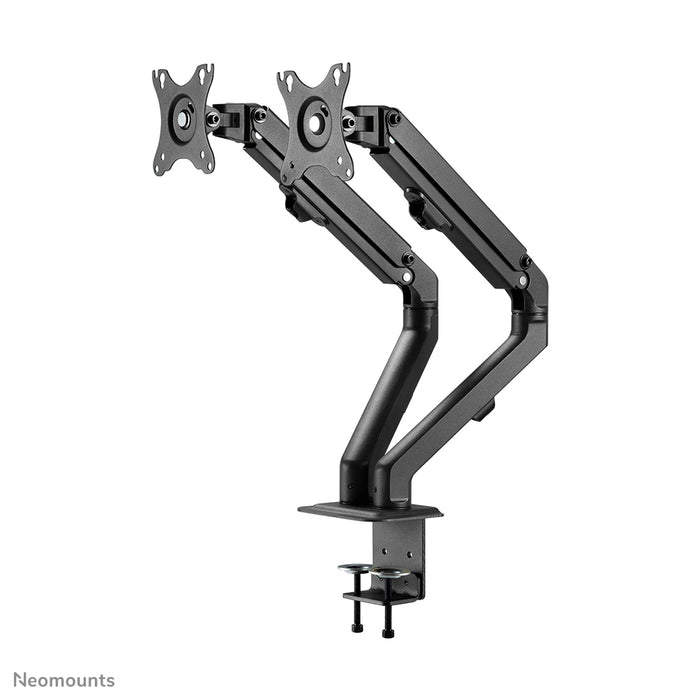 Neomounts FPMA-D650D svart är ett full motion-bordfäste för skärmar upp till 27 tum (69 cm).