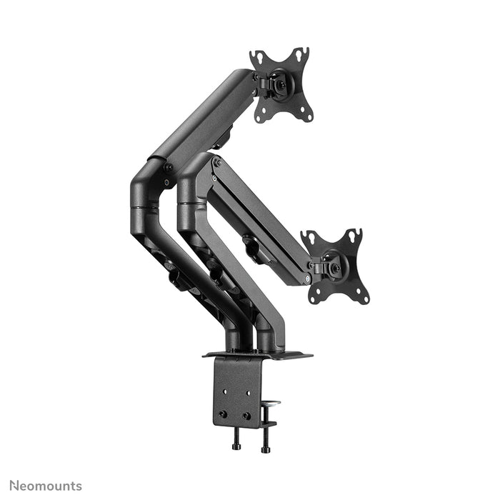 Neomounts FPMA-D650D svart är ett full motion-bordfäste för skärmar upp till 27 tum (69 cm).