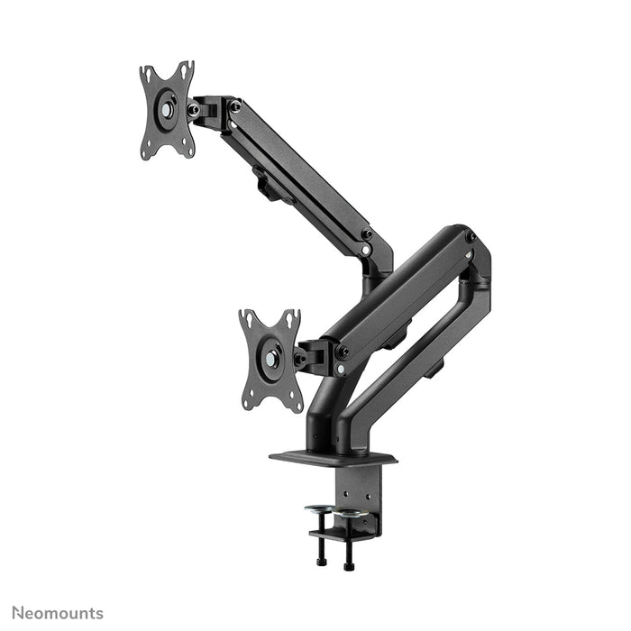 Neomounts FPMA-D650D svart är ett full motion-bordfäste för skärmar upp till 27 tum (69 cm).