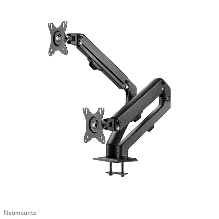 Neomounts FPMA-D650D svart är ett full motion-bordfäste för skärmar upp till 27 tum (69 cm).
