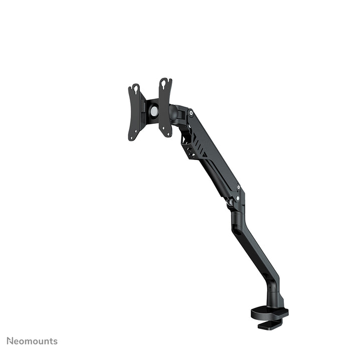 Neomounts FPMA-D750black2 är ett skrivbordsfäste med gasfjäder för platta skärmar upp till 32 tum (81 cm).