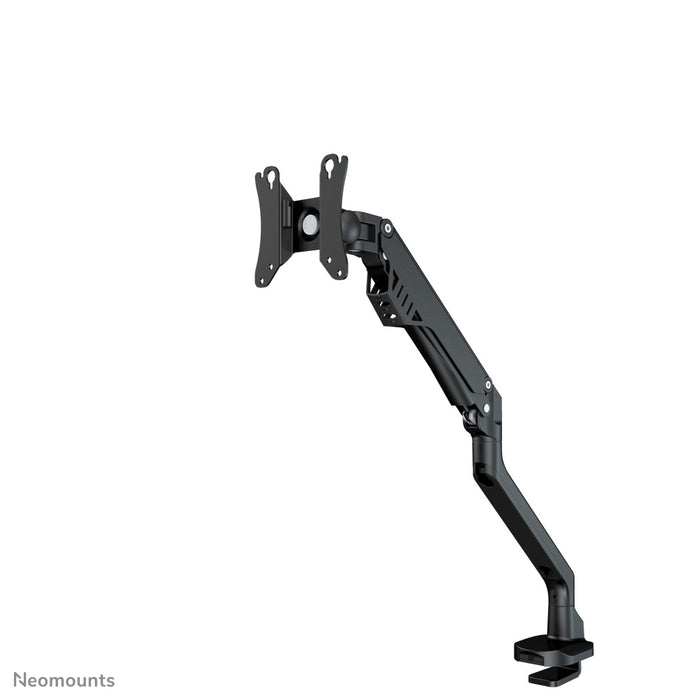 Neomounts FPMA-D750black är ett skrivbordsfäste med gasfjäder för platta skärmar upp till 32 tum (81 cm).