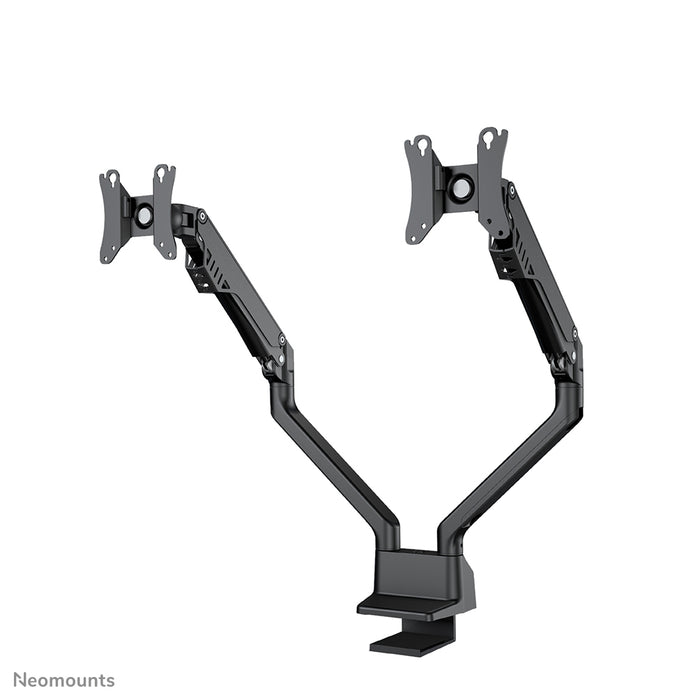 Neomounts FPMA-D750D svart är ett skrivbordsfäste med gasfjäder för platta skärmar upp till 32 tum (81 cm).