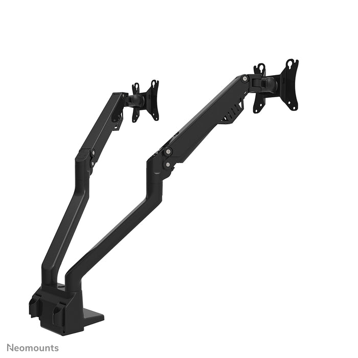 Neomounts FPMA-D750D svart är ett skrivbordsfäste med gasfjäder för platta skärmar upp till 32 tum (81 cm).