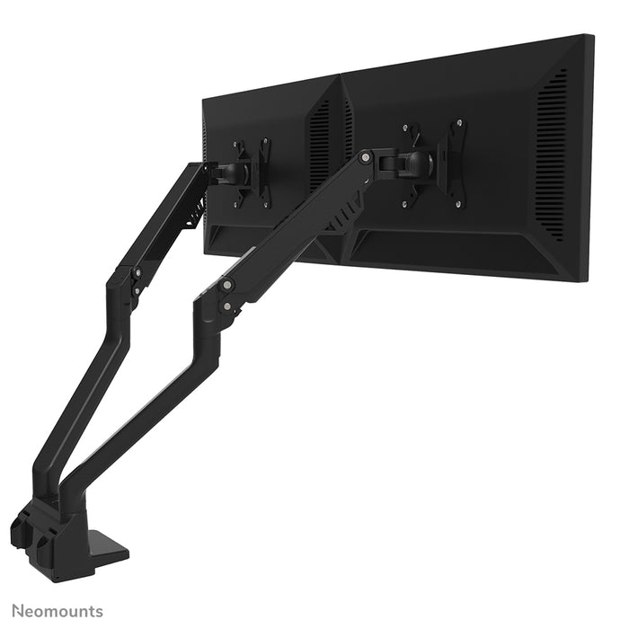 Neomounts FPMA-D750D svart är ett skrivbordsfäste med gasfjäder för platta skärmar upp till 32 tum (81 cm).