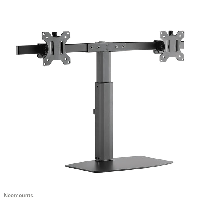 Neomounts FPMA-D865D svart är ett skrivbordsfäste för två flatskärmar upp till 27 tum (69 cm).