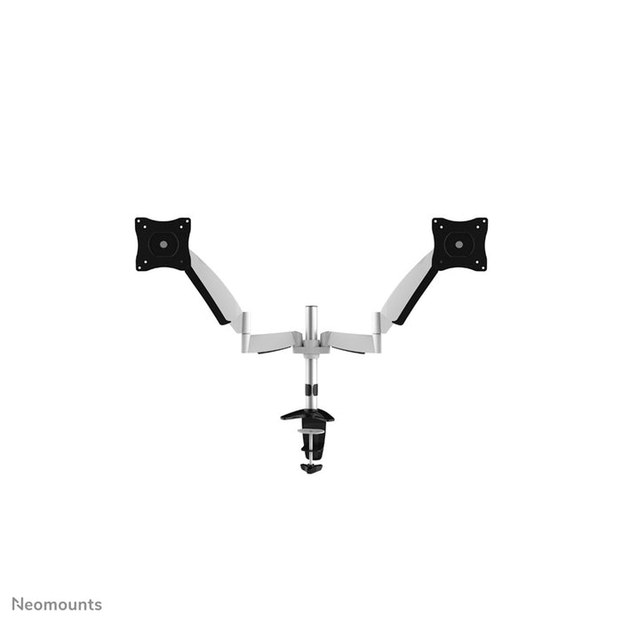 Neomounts FPMA-D950D är ett skrivbordsfäste med gasfjäder för platta skärmar upp till 27 tum (69 cm).