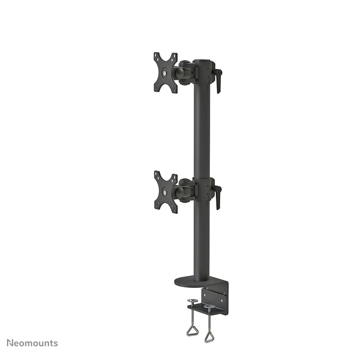Neomounts FPMA-D960DV svartPLUS är ett skrivbordsfäste för två böjda skärmar upp till 49 tum (124 cm) - Svart