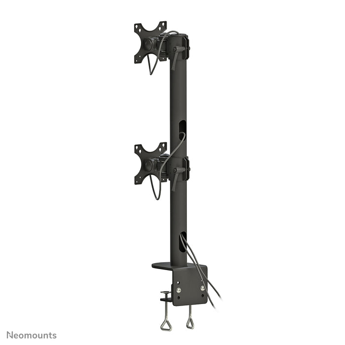 Neomounts FPMA-D960DV svartPLUS är ett skrivbordsfäste för två böjda skärmar upp till 49 tum (124 cm) - Svart