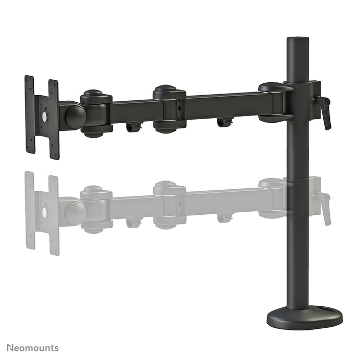 Neomounts FPMA-D960G är ett skrivbordsfäste med 3 vridpunkter för flatskärmar upp till 30 tum (76 cm).