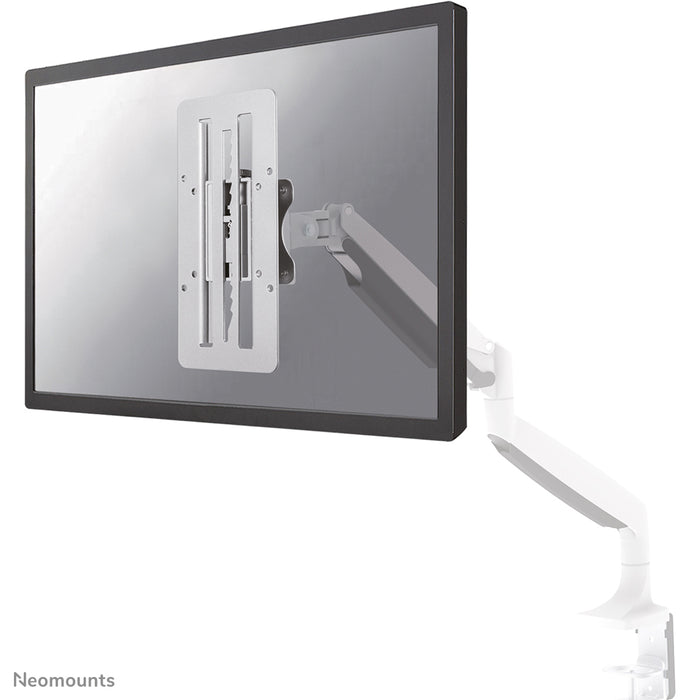 Neomounts FPMA-LIFT100 är en adapter som möjliggör steglös höjdjustering på VESA 75/100-fästen.