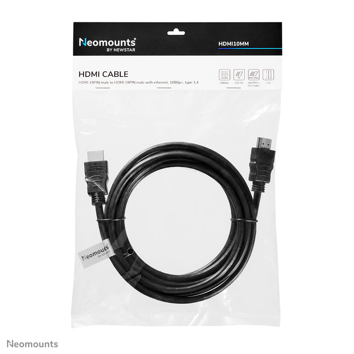 HDMI 1.4-kabel, hög hastighet, HDMI 19 pins M/M, 3 meter